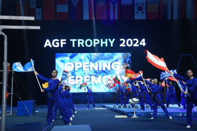 Baku hosts opening ceremony of FIG Artistic Gymnastics Apparatus World Cup Azerbaijan Baku 7 March 2024

